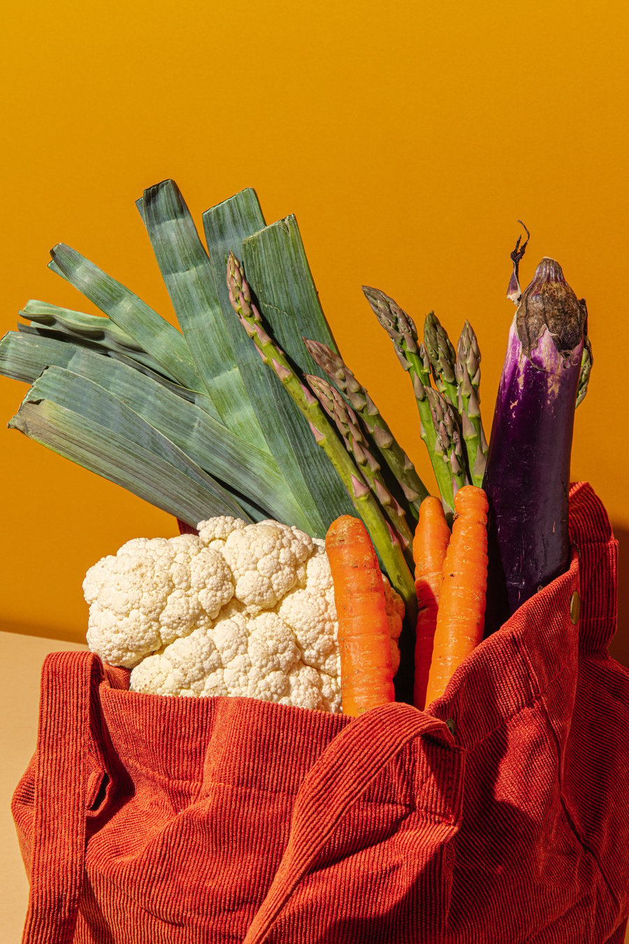 Cloth Bag with Various Vegetables